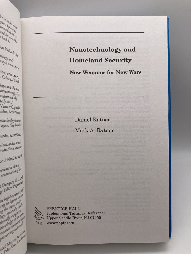 Nanotechnology and Homeland Security