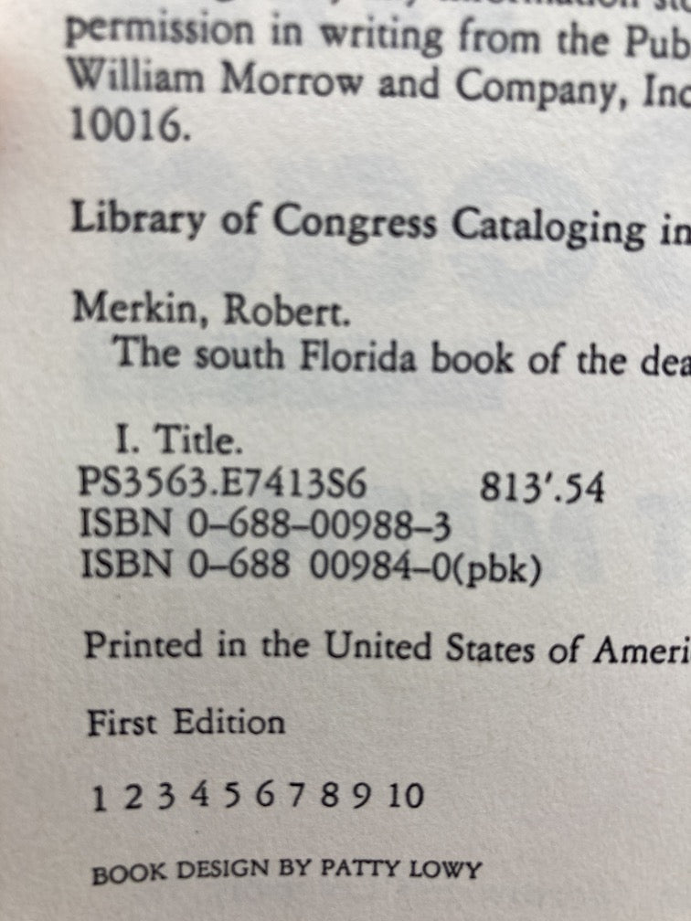 The South Florida Book of the Dead