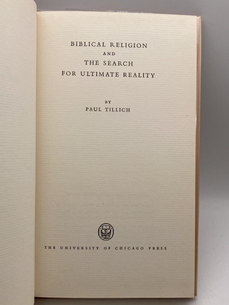 Biblical Religion and the Search for Ultimate Reality