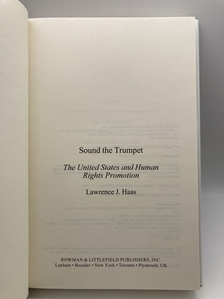 Sound the Trumpet: The United States and Human Rights Promotion