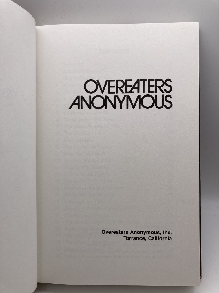 Overeaters Anonymous (First Edition)