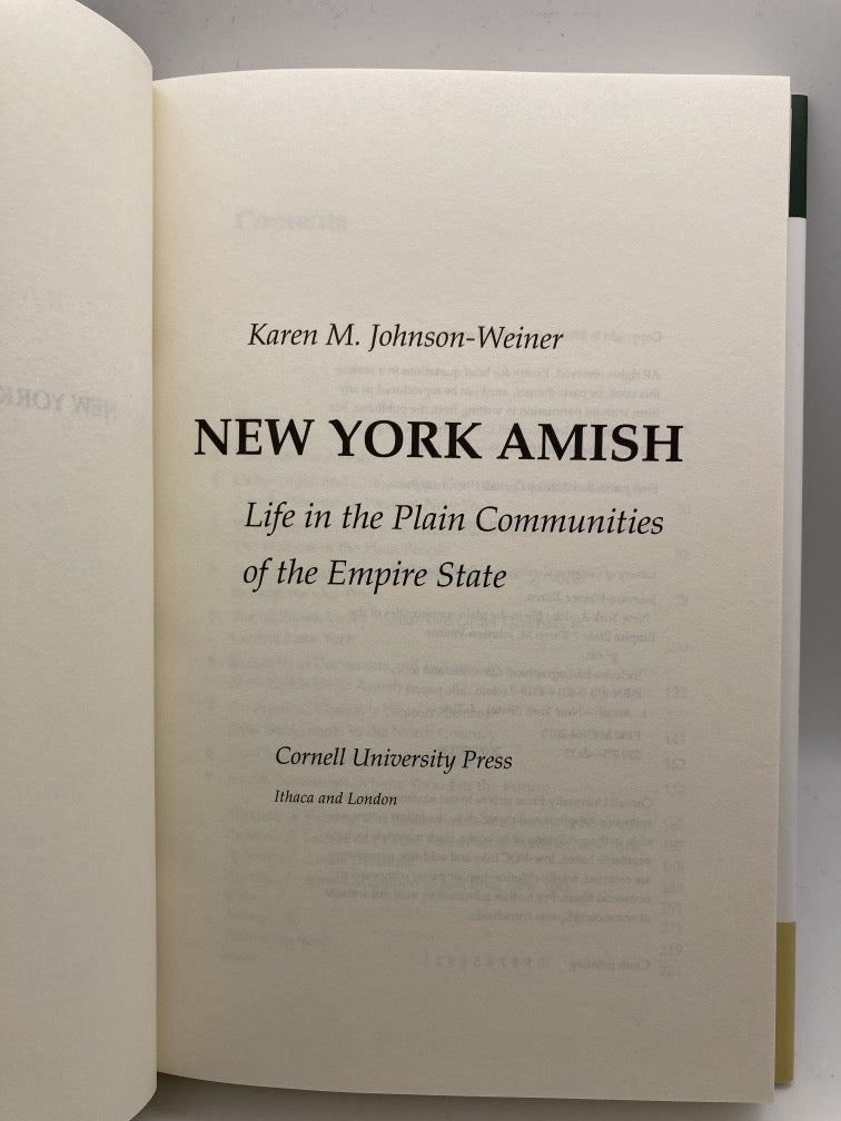 New York Amish: Life in the Plain Communities of the Empire State