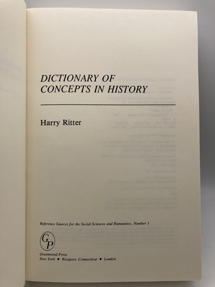 Dictionary of Concepts in History