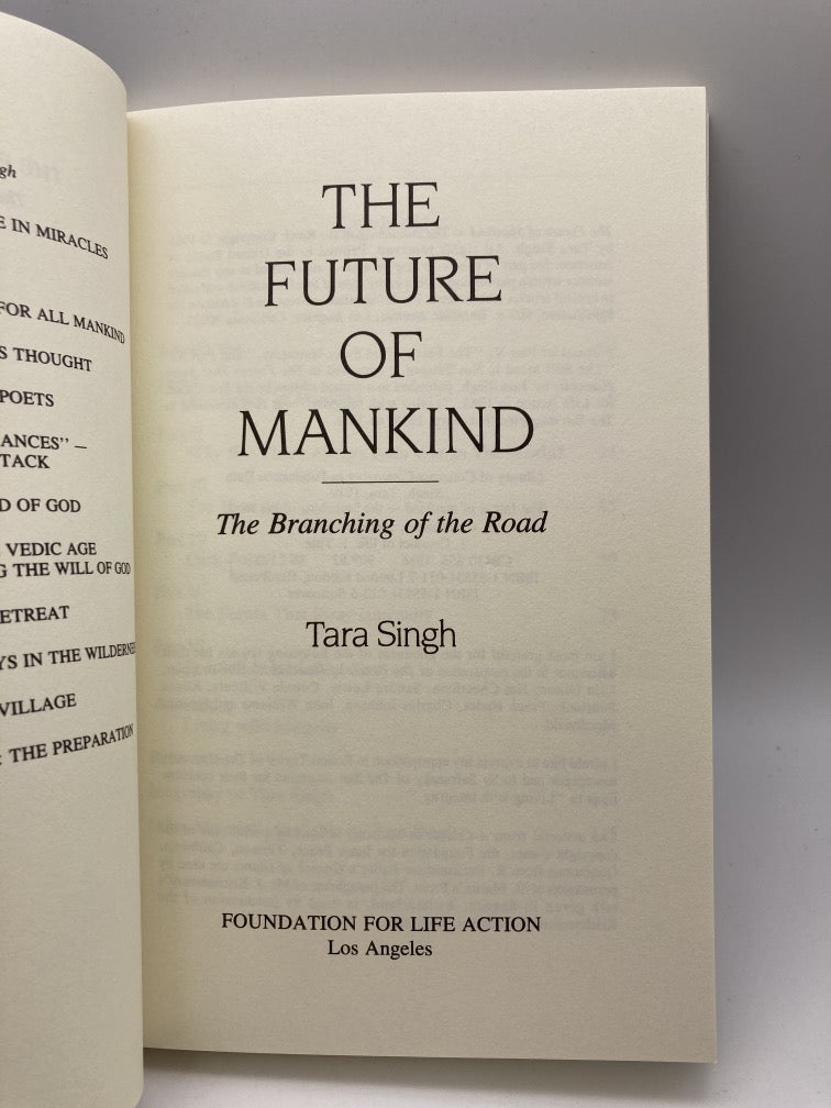 The Future of Mankind: The Branching of the Road