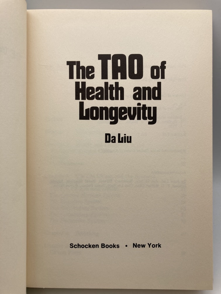 The Tao of Health and Longevity