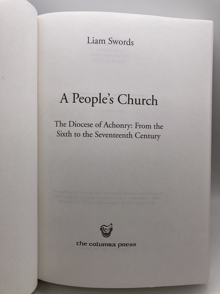 A People's Church: The Diocese of Achonry from the Sixth to the Seventeenth Century