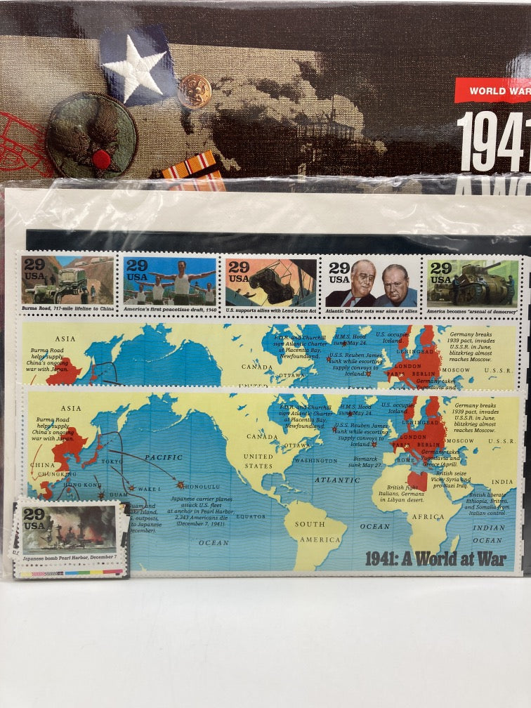 1941: A World at War (Book and Stamp Set)