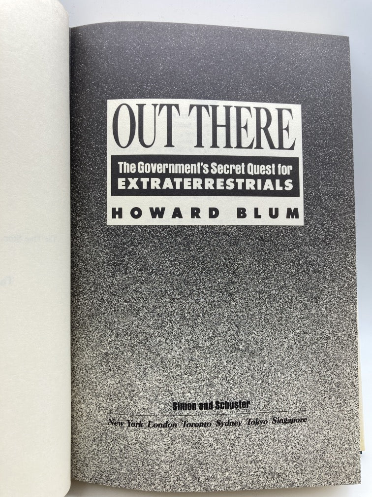 Out There: The Government's Secret Quest for Extraterrestials