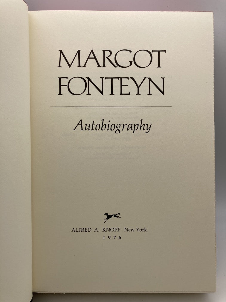 Margot Fonteyn Autobiography