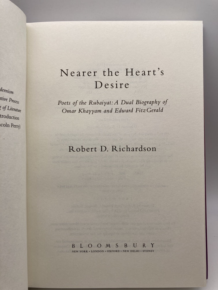 Nearer the Heart's Desire: Poets of the Rubaiyat