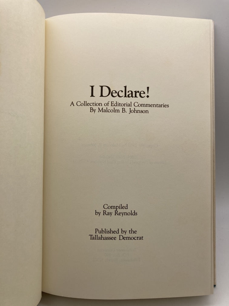 I Declare! A Collection of Editorial Commentaries