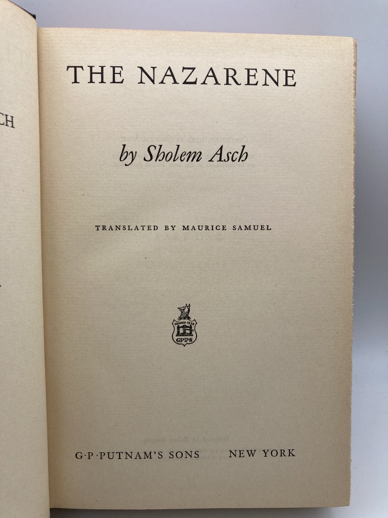 The Nazarene: A Novel Based on the Life of Christ