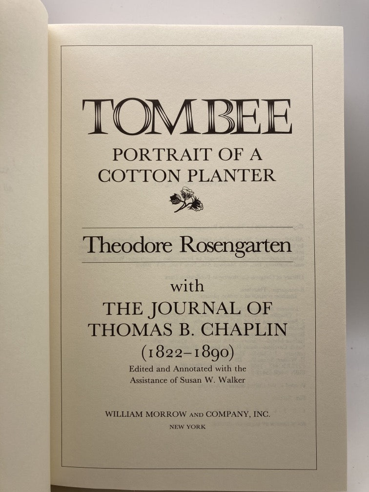 Tombee: Portrait of a Cotton Planter