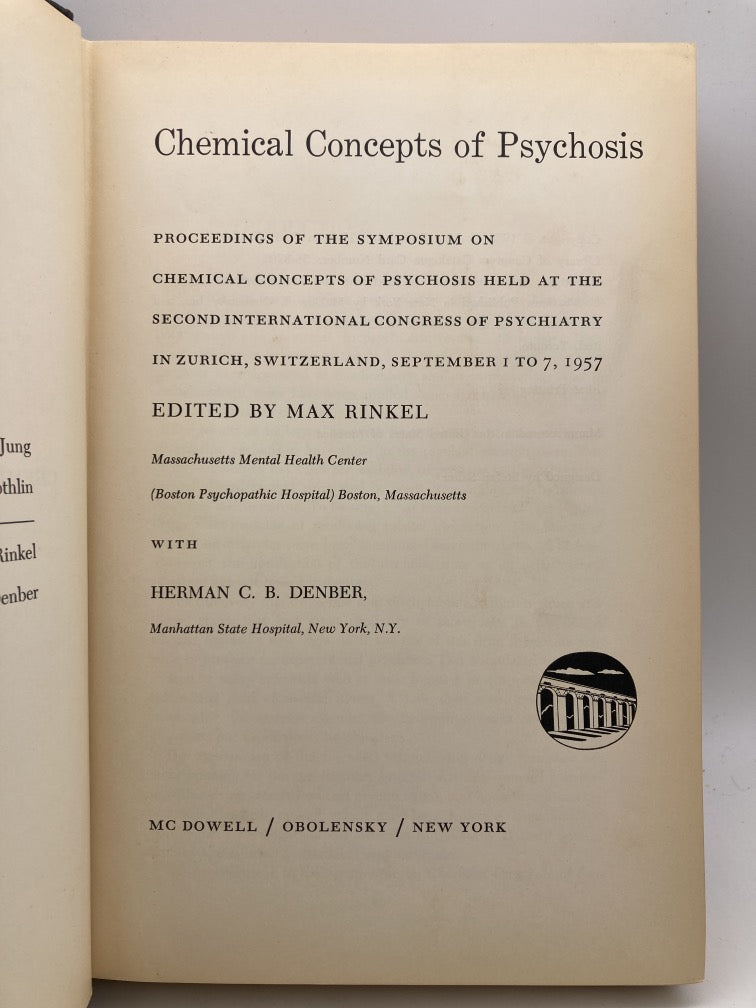 Chemical Concepts of Psychosis