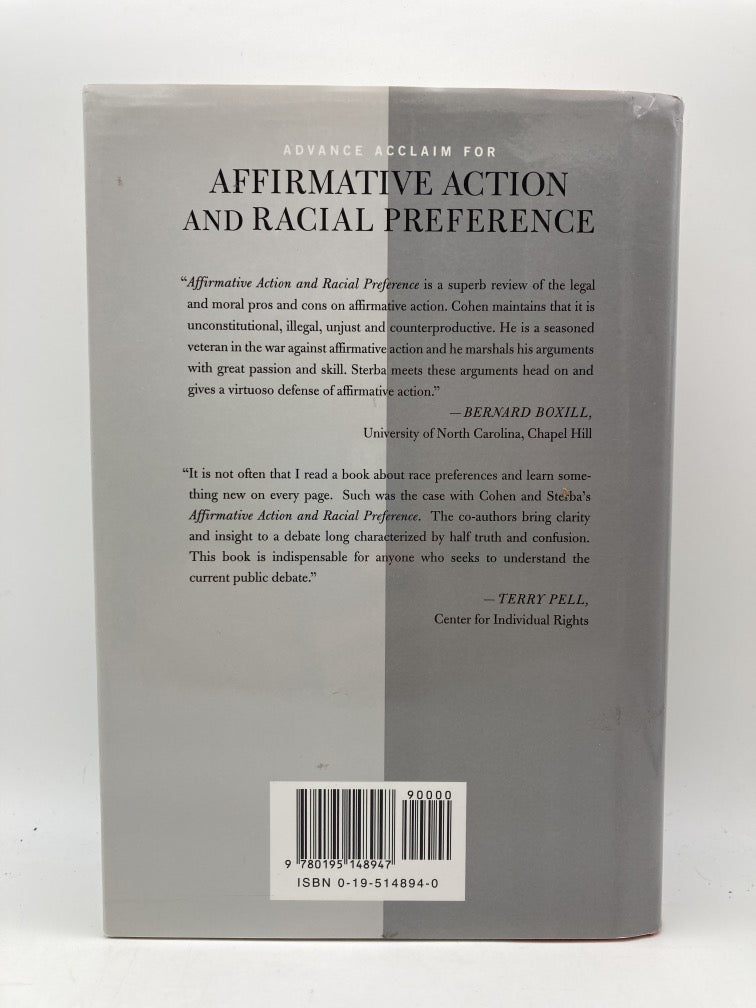 Affirmative Action and Racial Preference: A Debate