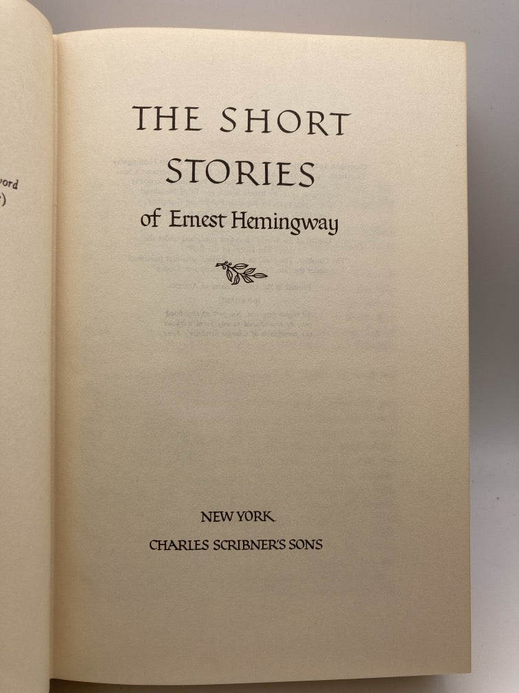 The Short Stories of Ernest Hemingway