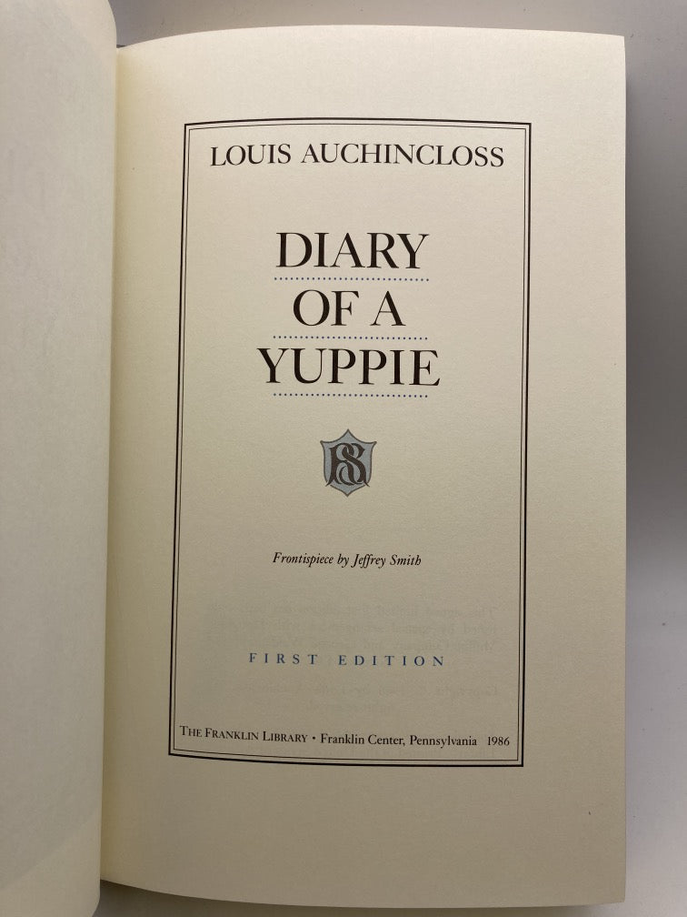 Diary of a Yuppy (Franklin Library Signed First Edition)