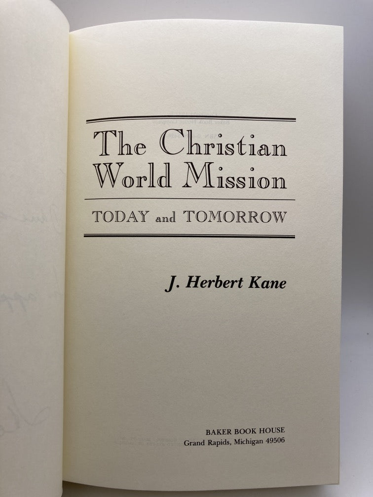 The Christian World Mission: Today and Tomorrow