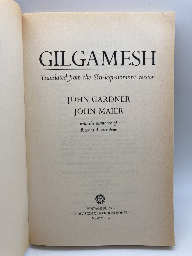 Gilgamesh: Translated from the Sin-Leqi-Unninni Version