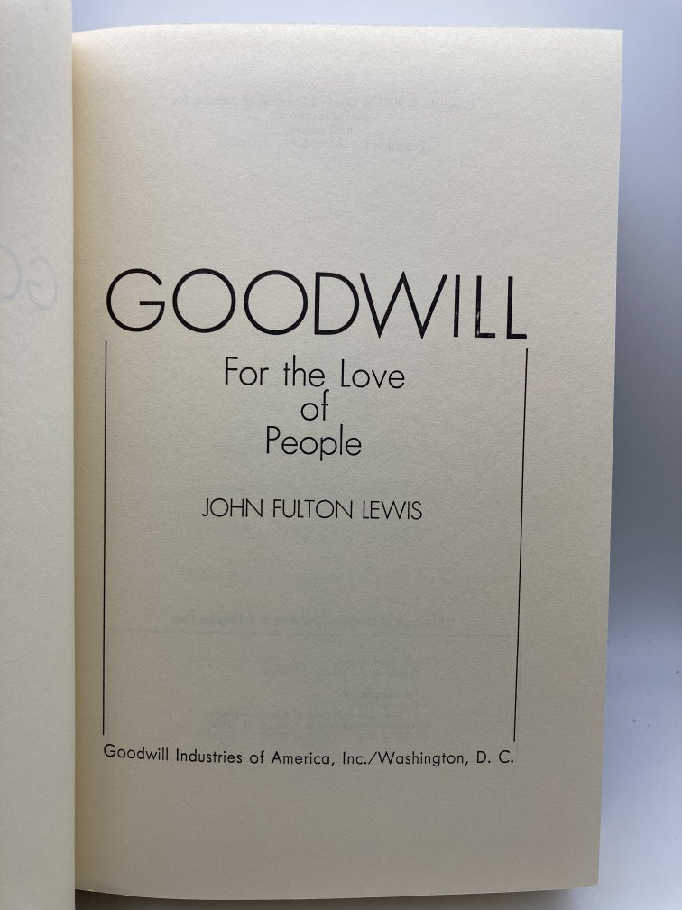Goodwill: For the Love of People
