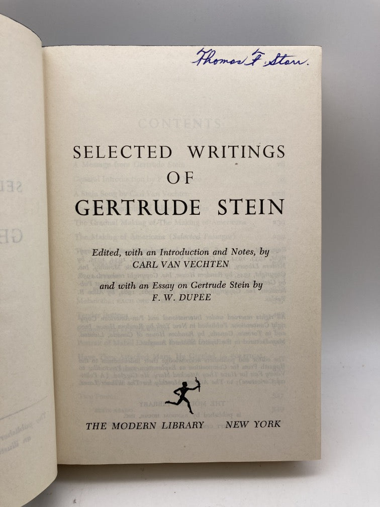 Selected Writings of Gertrude Stein (Modern Library #332)