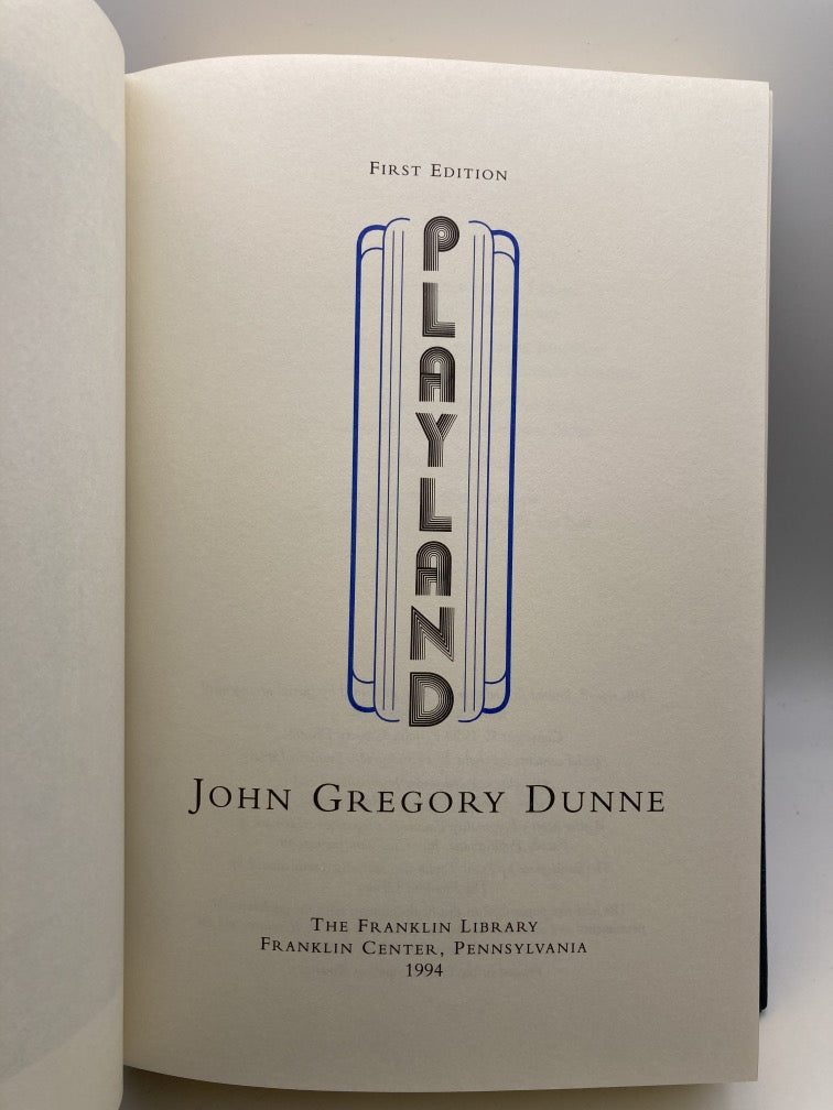 Playland (Franklin Press Signed First Edition)