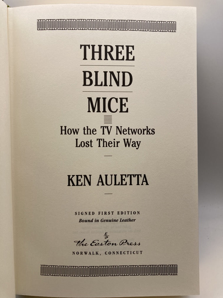 Three Blind Mice (Easton Press Signed First Edition)