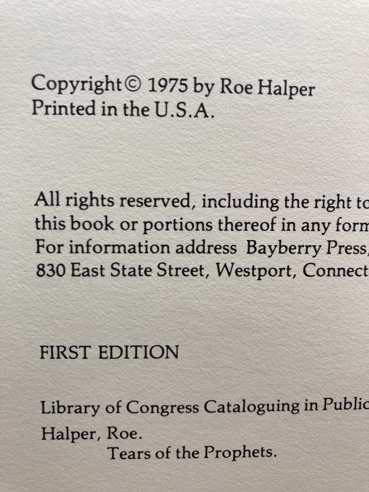 Roe Halper: Three First Editions (2 Signed)