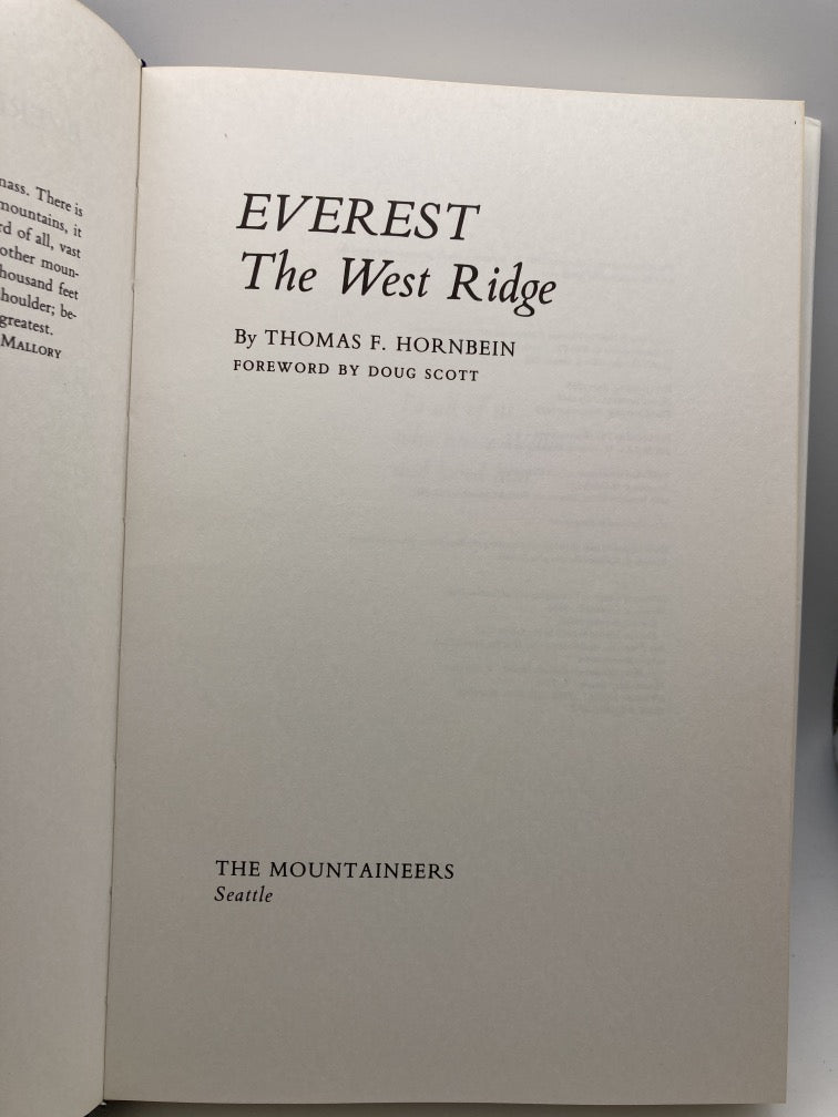 Everest: The West Ridge