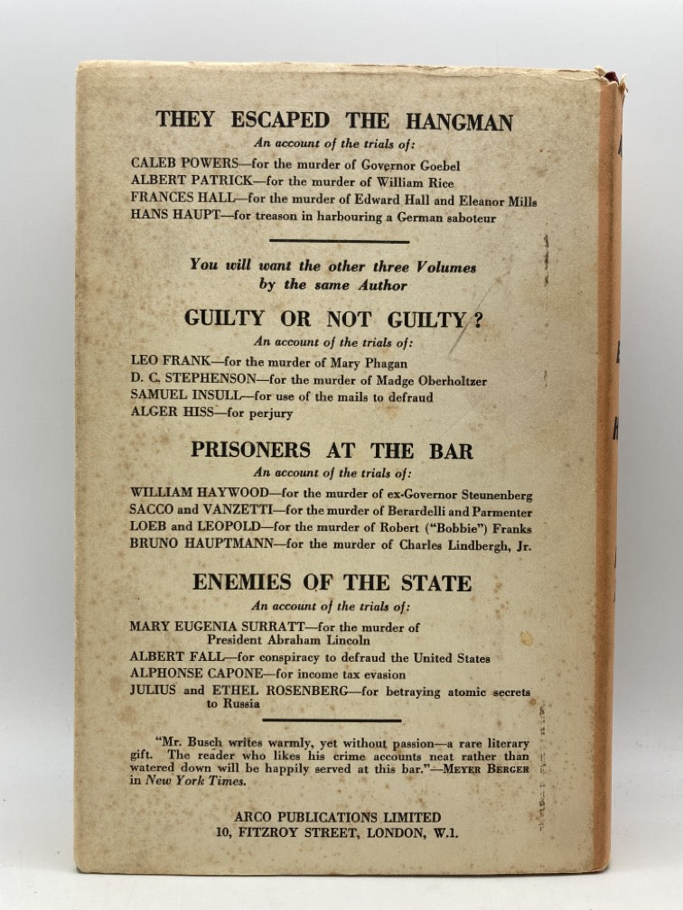 The Escaped the Hangman: Notable American Trials