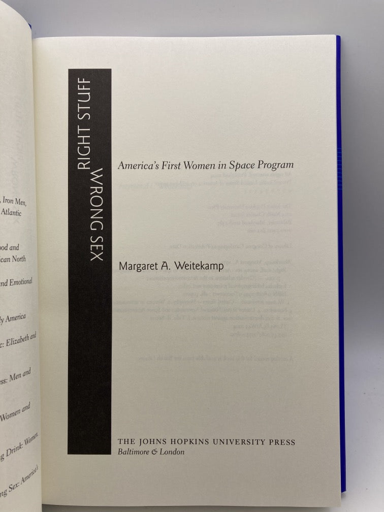 Right Stuff, Wrong Sex: America's First Women in Space Program