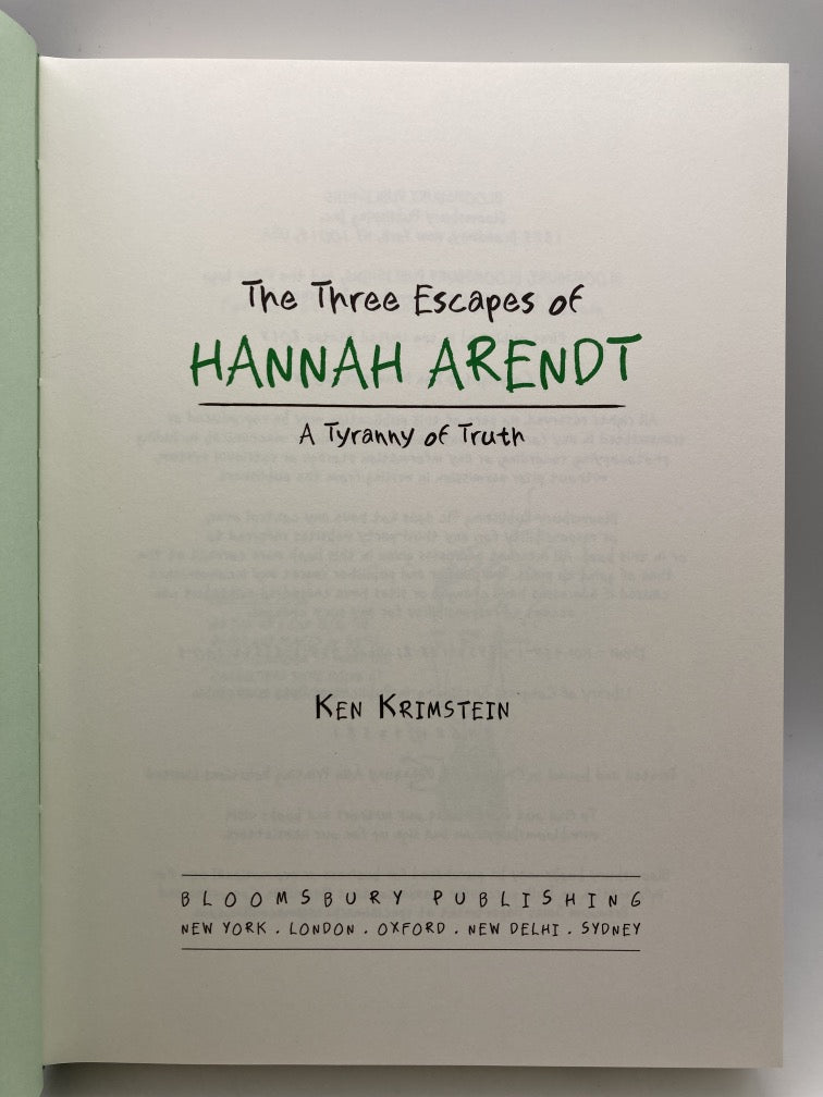 The Tree Escapes of Hannah Arendt: A Tyranny of Truth