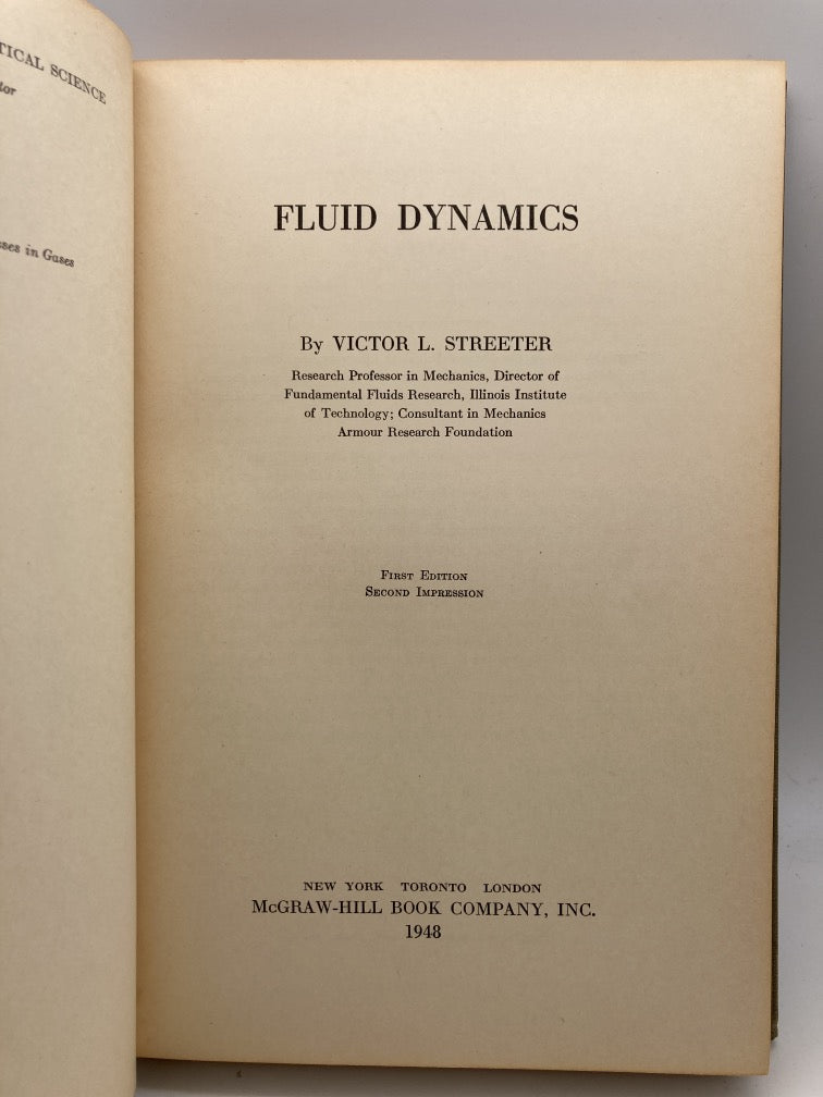 Fluid Dynamics: Publications in Aeronautical Science