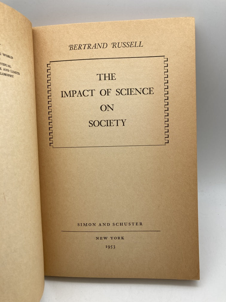 The Impact of Science on Society