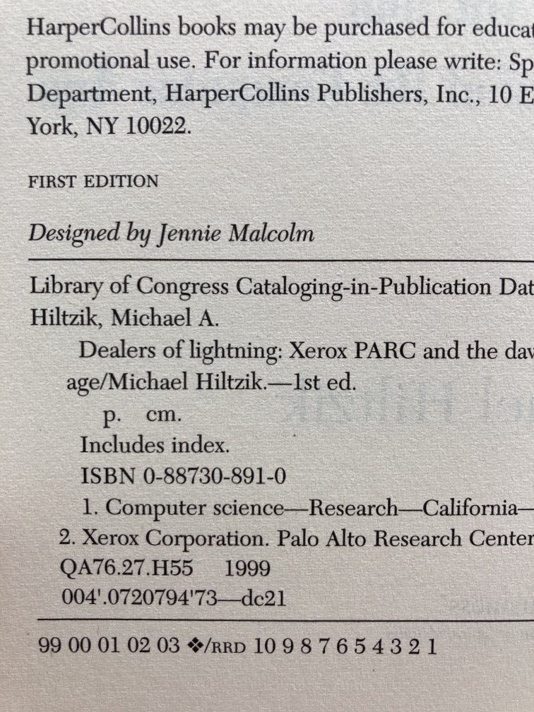 Dealers of Lightning: Xerox PARC and the Dawn of the Computer Age
