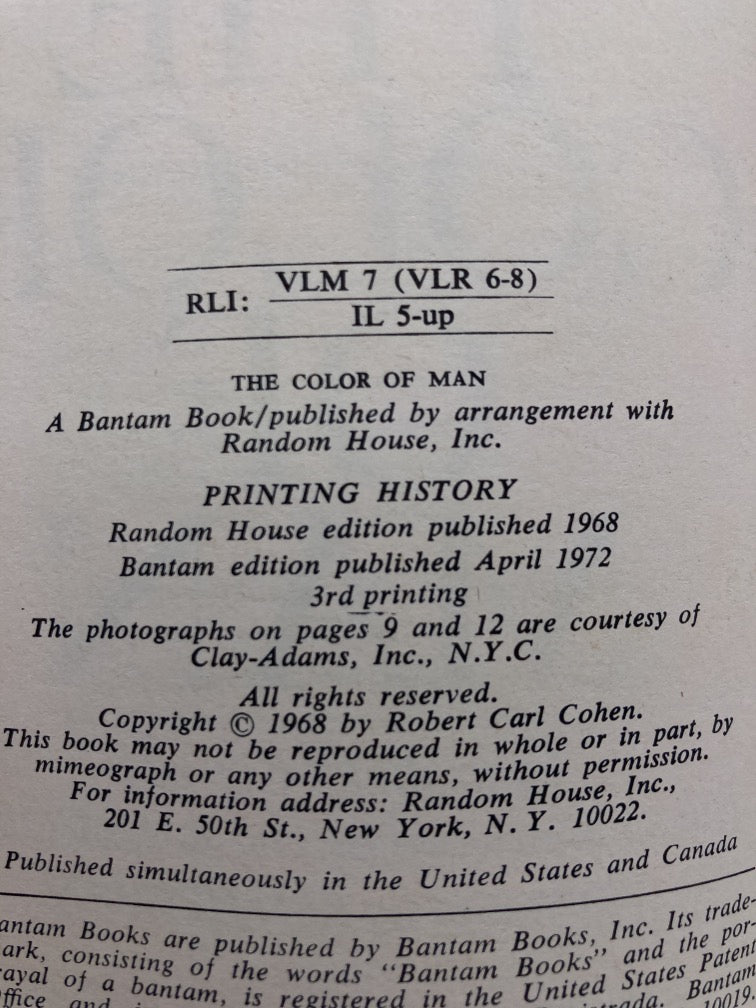 The Color of Man