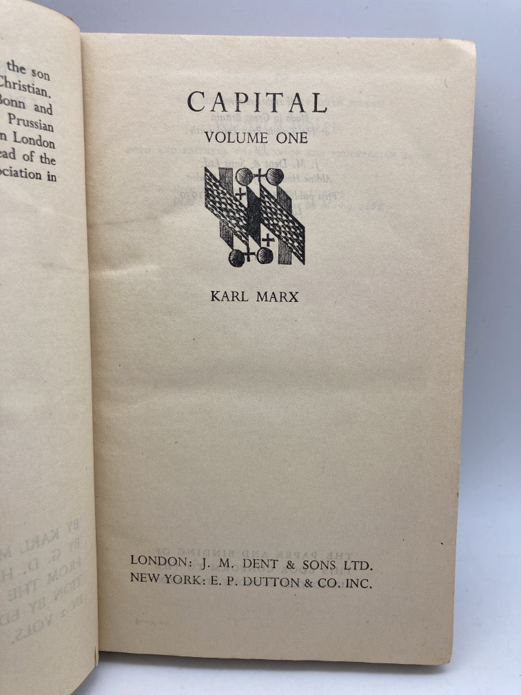Capital in Two Volumes by Karl Marx (Everyman's Library #848)