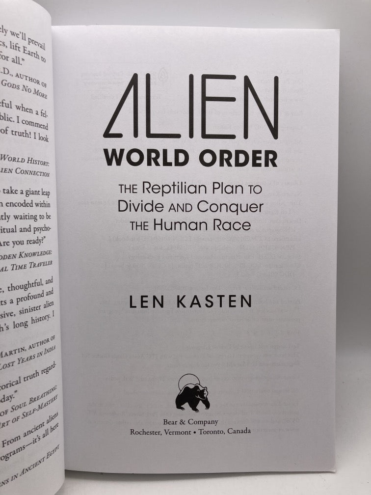 Alien World Order: The Reptilian Plan to Divide and Conquer the Human Race