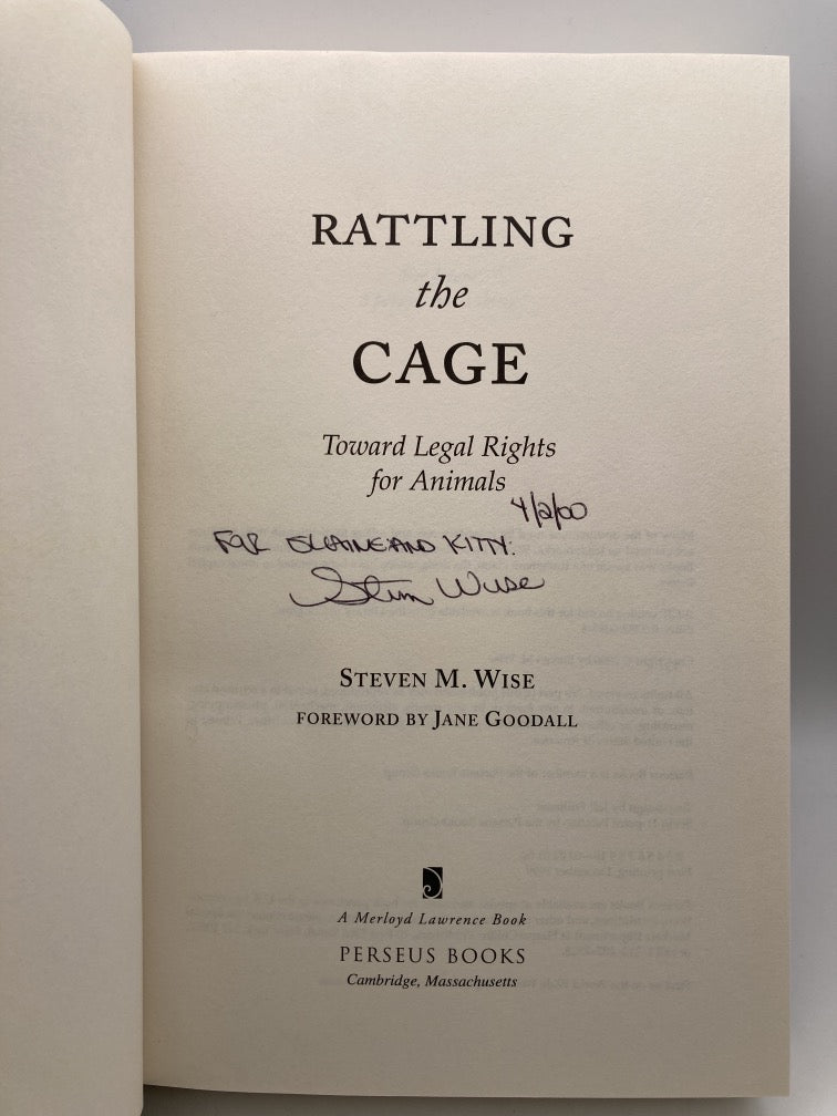 Rattling the Cage: Toward Legal Rights for Animals