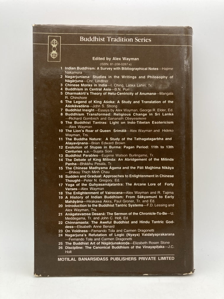 Nagarjuna's Refutation of Logic (Nyaya) - Vaidalyaprakarana (Buddhist Tradition Series)