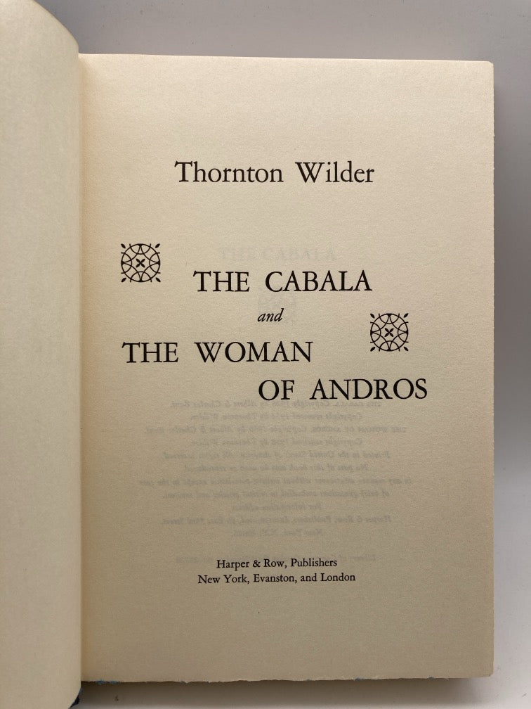 The Cabala & The Woman of Andros