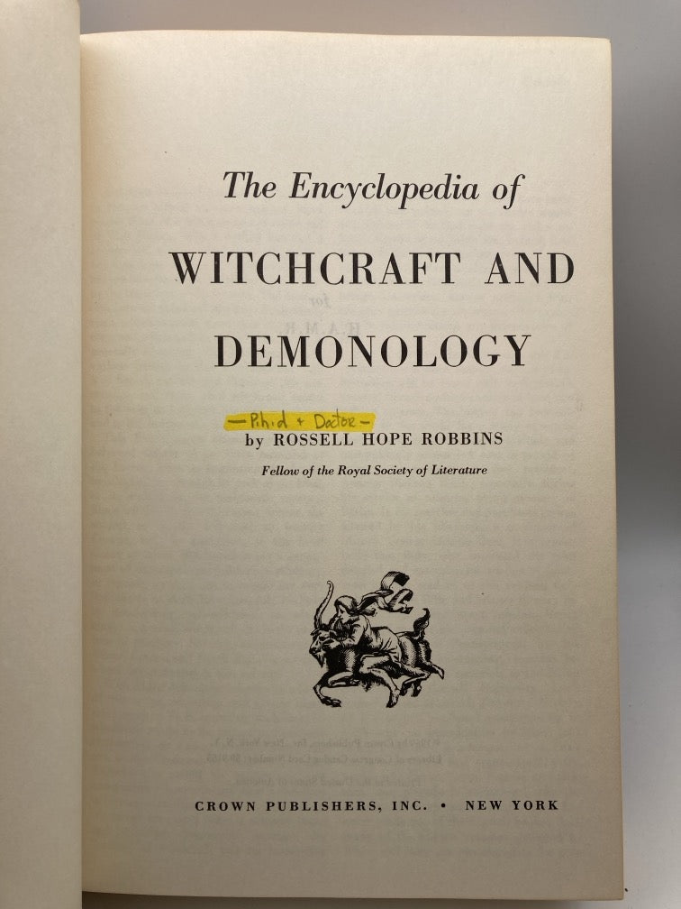 The Encyclopedia of Witchcraft and Demonology