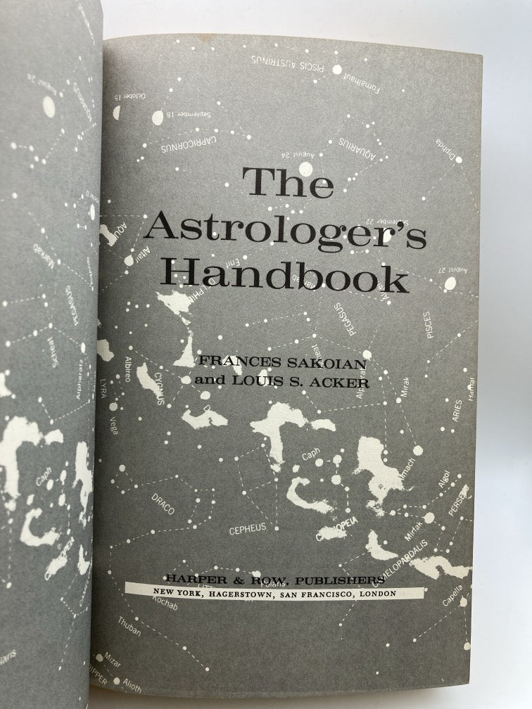 The Astrologer's Handbook