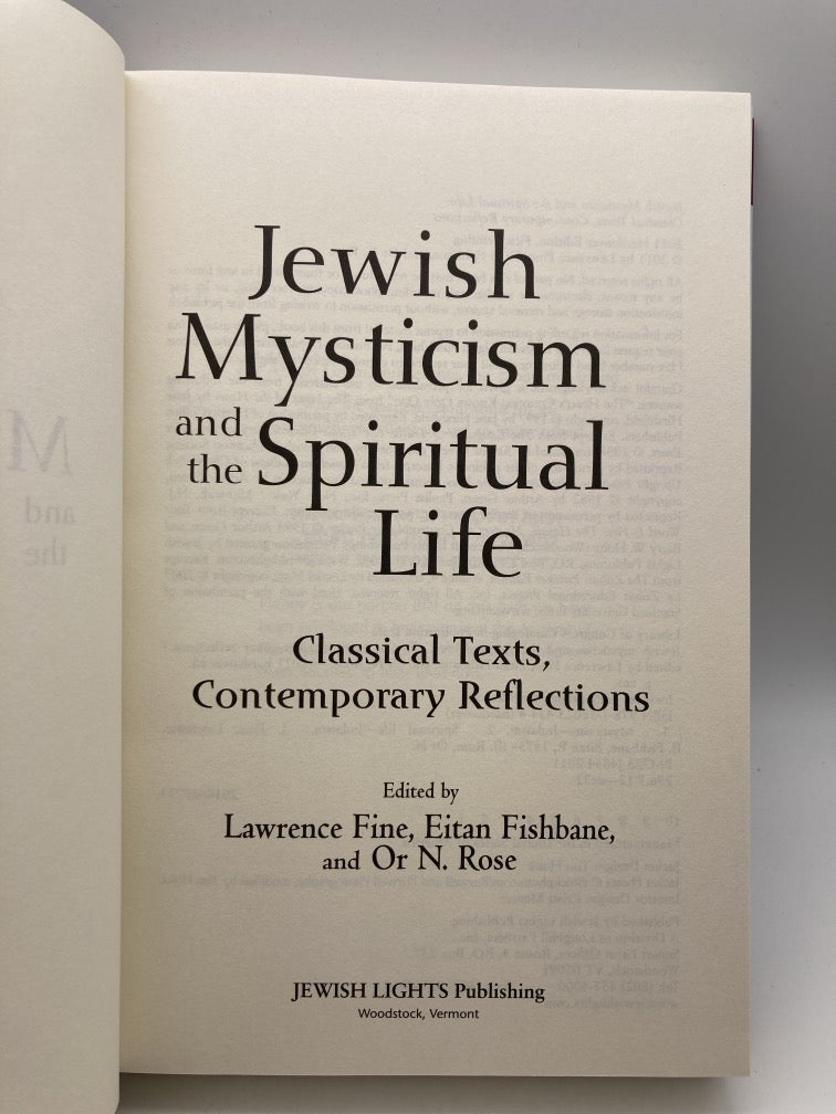 Jewish Mysticism and the Spiritual Life