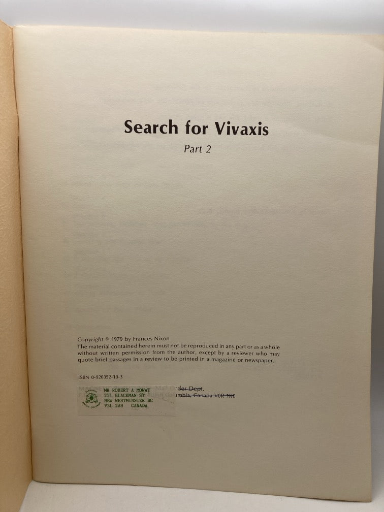 Search for Vivaxis Parts 1 & 2 + Vivaxis Beams