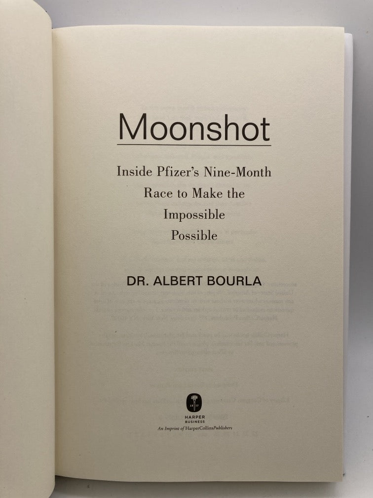 Moonshot: Inside Pfizer's Nine-Month Race to Make the Impossible Possible