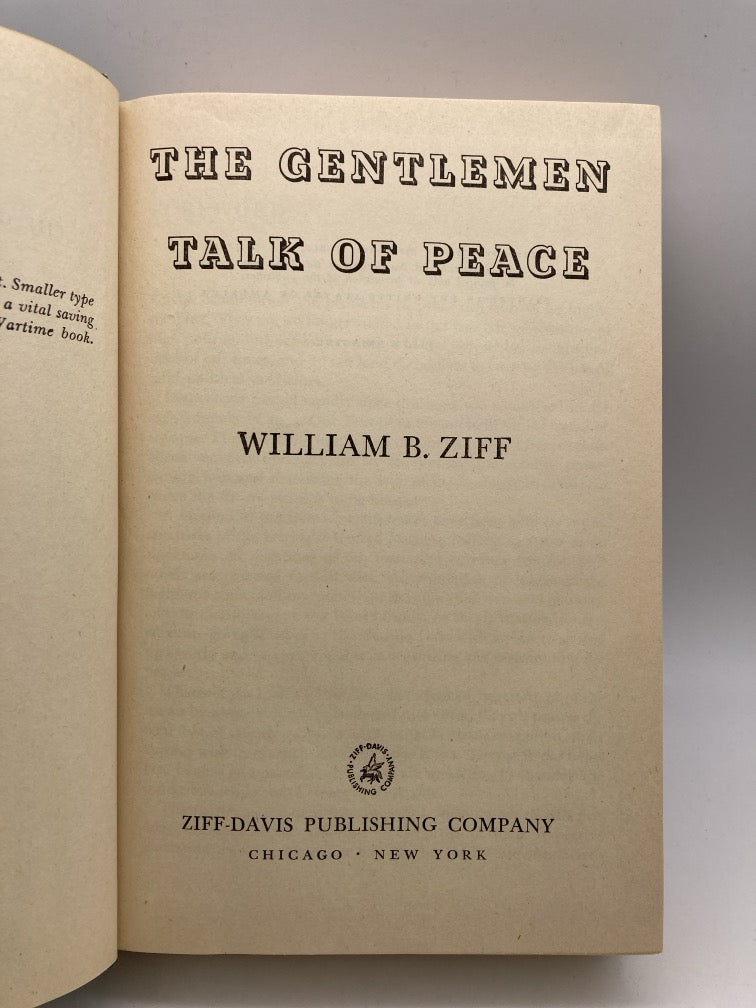 The Gentlemen Talk of Peace