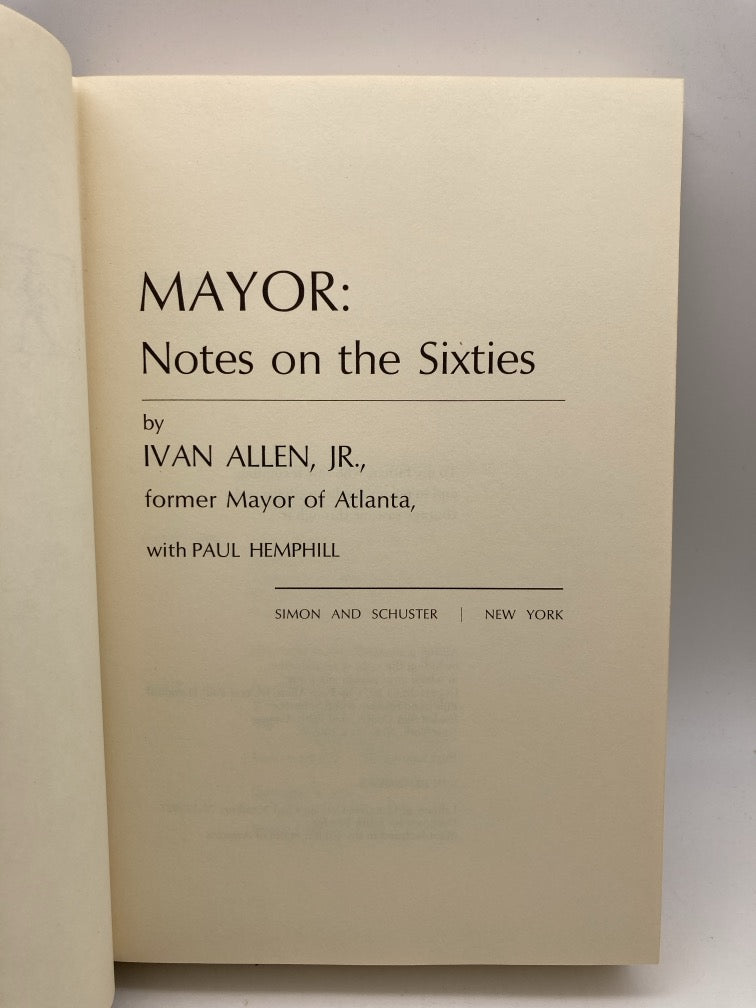 Mayor: Notes on the Sixties