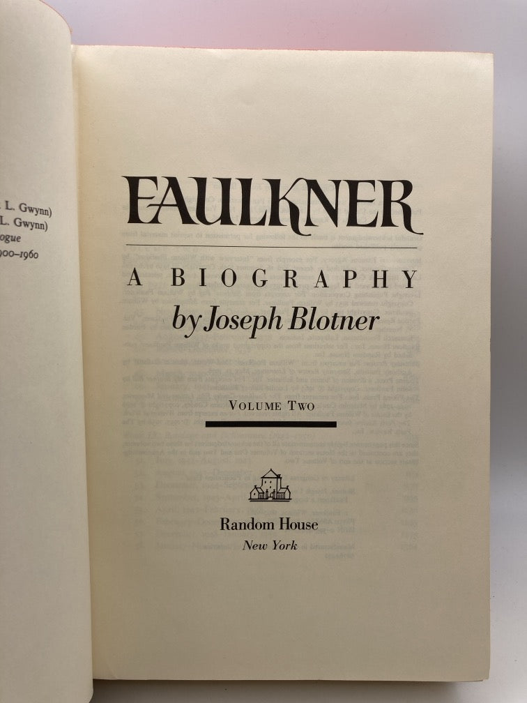 Faulkner: A Biography (2 Volume Set)