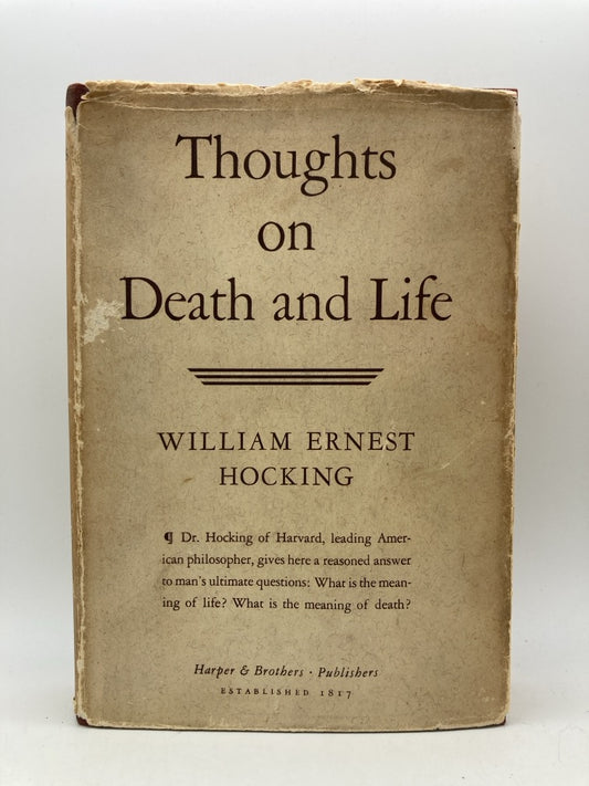 Thoughts on Death and Life